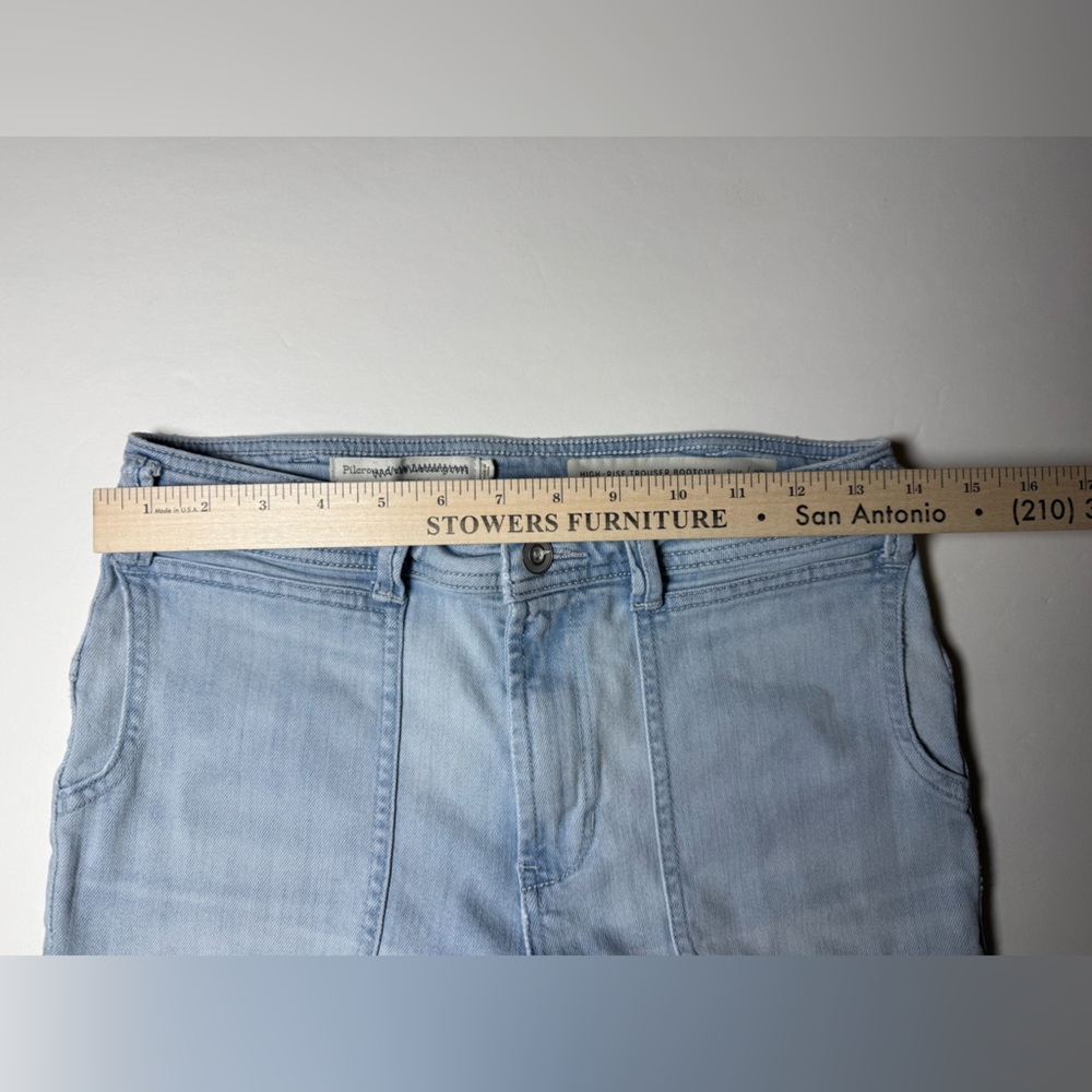 Pilcro Anthropology High Rise Trouser Bootcut Jeans light wash Size 27 - Picture 5 of 10